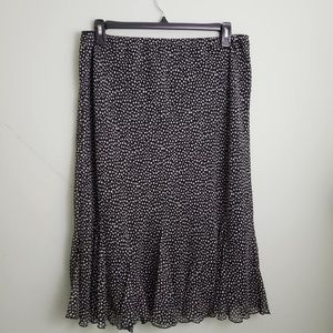 East 5th Skirts - east 5th Black White Polka Dot Ruffle Bottom Skirt East 5th Skirts - east 5th Black White Polka Dot Ruffle Bottom Skirt